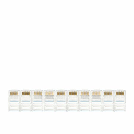 Jonard Tools Standard Cat5e RJ45 Connectors for Telephone Cable, 10PK RJ45-R510